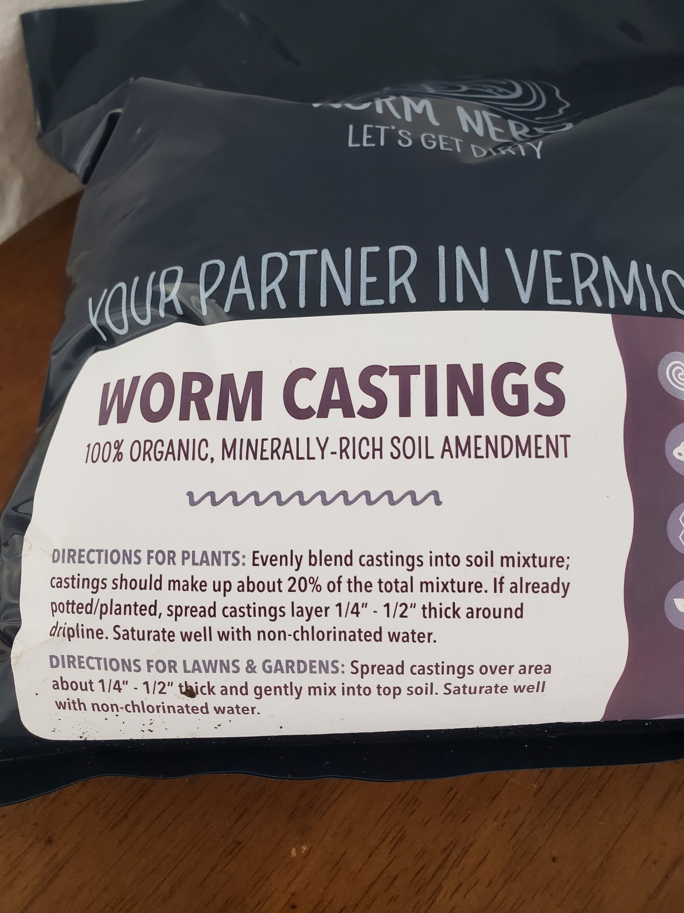 Worm Casting-3QT Bag