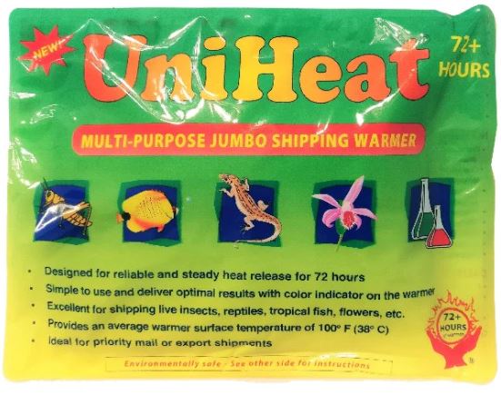 Cold Weather Protection pack with UniHeat shipping warmer for below 40 degrees.